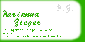 marianna zieger business card
